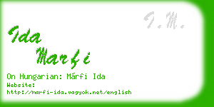 ida marfi business card